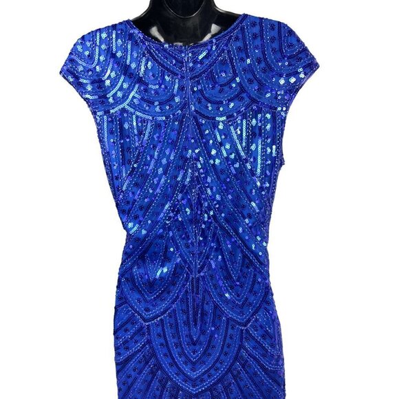 Fundaisy sequined long cocktail dress large - Picture 12 of 15